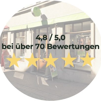 Bewertung von 4,7 / 5,0 bei über 60 Bewertungen mit fünf goldenen Sternen.